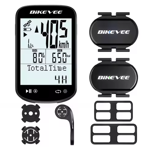 2-in-1 Bike Computer Speed Cadence Sensor Bluetooth&ANT+ Wireless RPM Cycling Speed Sensor for Wahoo