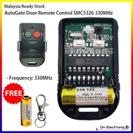 AutoGate Door Remote Control SMC5326 330MHz Auto Gate Wireless Remote