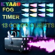 Newest Mini Disco Fog Machine with Timer Wireless Smoke Generator for Halloween Holiday 500W Dj Disc