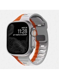 Correa de silicona para deportes para Apple Watch con correa ultra de 49mm 40mm 41mm 44mm 45mm 42mm 38mm, correa transpirable para Apple Watch Series 8 7 5 6 4 SE 3 2, correa para Apple Watch