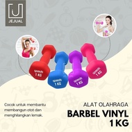 1kg VINYL Barbell Speeds Dumbbell/Dumbell/Dumbell 1 Kg Women's Weight Lifting Sports Workout/Gym/Fit