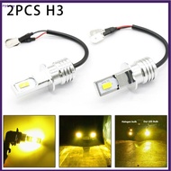 【BET】Super Bright H3 CSP LED Fog Light Bulbs Conversion Kit 80W 2000LM 3000K Yellow[my]
