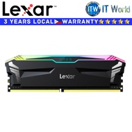 Itw | Lexar DDR4 RAM 8GB (1x8GB) 3200Mhz Ares RGB Black UDIMM Gaming Memory (LD4U08G32C16LA-RGS)
