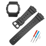 Silicone Watch Strap + Bezel For Casio G-SHOCK DW5600 DW-5600/5000 DW-5030/5025 GWX-5600 GW-5000 Wat