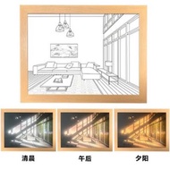 Tranh đèn Led trang trí tranh 3D đổi màu tranh đèn ngủ khung tranh có đèn 3 màu decor để phòng ngủ -