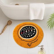 波西米亞簇絨浴室地墊可愛的吸水腳墊防滑浴墊居家裝飾禮物