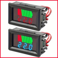 【IN stock HOT ammeter】 Car Battery Charge Level Indicator 12V 24V 36V 48V 60V Lithium Battery Capac