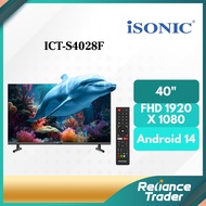 iSONIC 40" Frameless Android Smart LED TV ICT-S4028F