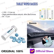 baseus auto glass cleaner tablet biru pembersih wiper kaca mobil 12 pc