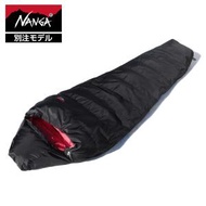 NANGA ナンガ 別注 AURORA LIGHT オーロラライト 450DX BLK(ブラック) 裏RED(レッド) レギュラー マミー型 Comfort0度 Limit-5度 シュラフ 寝袋 760FP