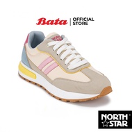 Bata บาจา by North Star รองเท้าผ้าใบแบบผูกเชือก สนีคเกอร์ สำหรับผู้หญิง รุ่น PARK 86 สีคาเมล 5203137 หลายสี 5200137