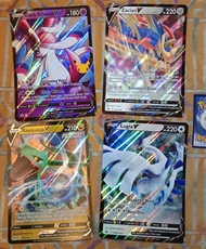 M65 超靚 大卡 特典卡 烈空坐 Rayquaza V Jumbo $60 洛奇亞 Lugia V Jumbo Promo $200 暗黑仙子 伊貝 Dark Sylveon V 25th Cele