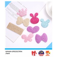 Magic Hair Fringe Velcro Pad(4pcs/set) Sticker Holder Hair Patch Fringe Stick Patch and Stick Girl A