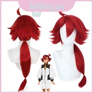 Gundam Suletta-mercury Halloween Costume Wig Adjustable Heat-resistant Synthetic Silk Fiber Hairpiec