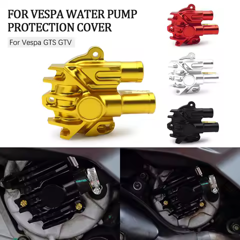 Water Pump Cover Guard Protecror For Vespa GTS GTV CNC Engine Radiator Cooling