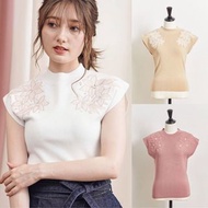 💐日牌（米白/黃/粉）預購 Noela 貴牌 精緻刺繡花 針織上衣