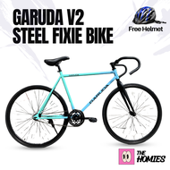 Garuda Fixie V2 700/23c 2TONE with Free Helmet - Fixed Gear Bicycle Garuda Fixie Budget Bike