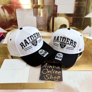 47 Brand AFRAME cap Raiders black white snapback