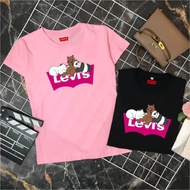 Levis WE BARE BEARS T-Shirt For Women HIGH QUALITY