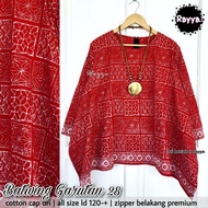 KATUN MERAH Waka Cotton Blouse With Red cap batik solo