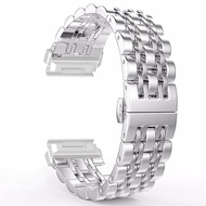 QuickFit 22mm สายสแตนเลสสุดหรูสำหรับ Garmin Descent G2 สายนาฬิกาสแตนเลส Metal Watch Strap Wristband 