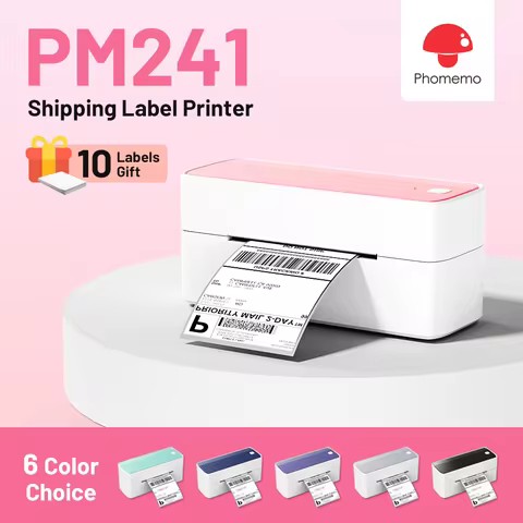 118mm Phomemo PM-241 Shipping Label Printer Bluetooth Wireless Thermal Label Printer Compatible with