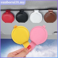SUNBO Magnetic Car Visor Sunglasses Holder for 2 Eyeglasses Anti Slip Clip with One Hand Access for 