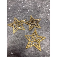 Set of 3 stars to decorate pine trees, decorate Christmas trees, make laurel wreaths