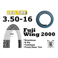350-16 (3.50-16) FUJI WING 2000 6 PLY TUBETYPE LEO TIRE BRANDNEW