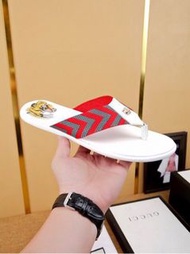 GUCCI 虎頭金屬扣 男款 時尚涼拖鞋 款式0116