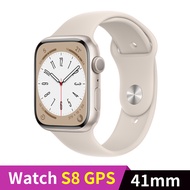 Apple Watch S8 GPS 41mm 星光色鋁錶殼配星光色運動錶帶