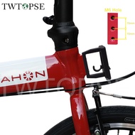 TWTOPSE พับจักรยานหน้าตัวยึดที่พกพาได้สำหรับ2 3หลุม Brompton Dahon 3SIXTY PIKES CAMP Tern JAVA Fnhon Crius พับกระเป๋าจักรยานผู้ถือ
