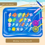 Bộ Đồ Chơi Câu Cá Từ Tính Cho Giáo Dục Trẻ Em Thời Gian Tắm Chơi Nước Ao Cá Bé Học Tập Vui Vẻ Bể Bơi