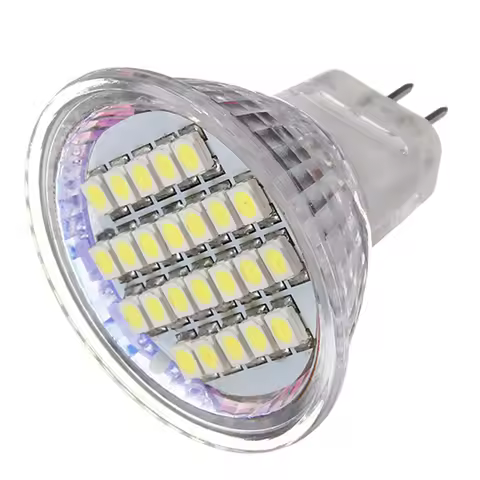 MR11 GU4 Led Light Bulb 12V 3W 3528SMD LED Spotlight Lamp Warm White/Cool White Glass Body LED Bulb 