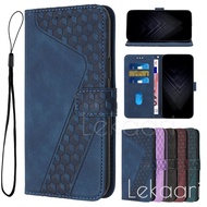 Flip Case for Realme 9 9i GT 8 7 6 6T 5 SE Neo 3T 3 V70 Narzo 70X N65 70 50 60X 60 Pro Plus 5G Grid 