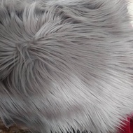 RUSSIAN KOREAN FUR CARPET WHITE LONG FUR PHOTO MAT TABLE CLOTH CAR DASHBOARD DECORATION