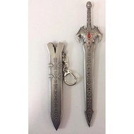 Kendo Keris Knife Blade Katana Sword Key Chain Kris Parang Samurai