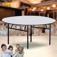 6-Feet Round Foldable Banquet Table With Thick Table Top L1800MM x W1800MM x H750MM