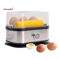 honeybee1 Stainless Steel Egg Cooker With Auto Shut Rapid Eggs Cooker Electric 6 Egg Capacity Boiled