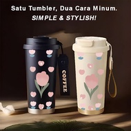 Minimalist Coquette Tumbler 500ml Stainless Steel 316 Portable Drinking Bottle Simple Stylish & Aest