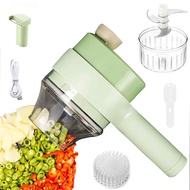 Mini Chopper Food Processor Portable Chopper Vegetable Cutter Electric Small Food Processor 4 In 1 Portable Kitchen Chopper