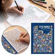 Adult Coloring Book Stress Relief Doodle Drawing Book
