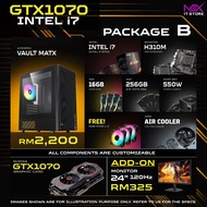INTEL i5 i7 RYZEN GTX1660 RX580 RTX 3050 5050 5060 GAMING STREAMING EDITING OFFICE COMPUTER DESKTOP 