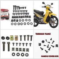 YAMAHA 125Z ZR Y125 Y125ZR NEW COMPLETE SIAP GETAH COVERSET SCREW HANDLE COVER + LEG SHIELD COVER + 