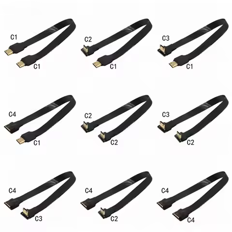 5CM 10CM 15CM 20CM 50CM 1M Mini HDMI high-definition HDMI elbow camera, soft video cable camera, aer