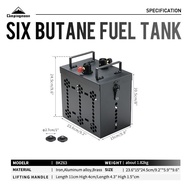 CAMPINGMOON Gas Canister Multi Gas Canister Six Butane Fuel Tank BKZ63