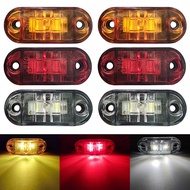 2PCS 12V 24V LED Side Marker Lights Warning Tail Light Auto Car External Lights Trailer Truck Lorry