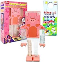 Coin Sorter Piggy Bank for Kids - Bundle with Automatic Sorting Piggy Savings Bank for Boys and Girls Plus Door Hanger | Pig Coin Bank