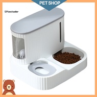 Sp Lightweight Pet Food Dispenser Daily Life Pet Dog Cat Food Water Container Feeding Double Bowl Dry Wet Separation