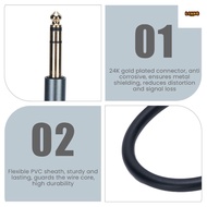 LONNG 1/4 Inch Male to Female Cable,  Gold Plated PVC Sheath Extension Cable, Wide Compatibility Bal